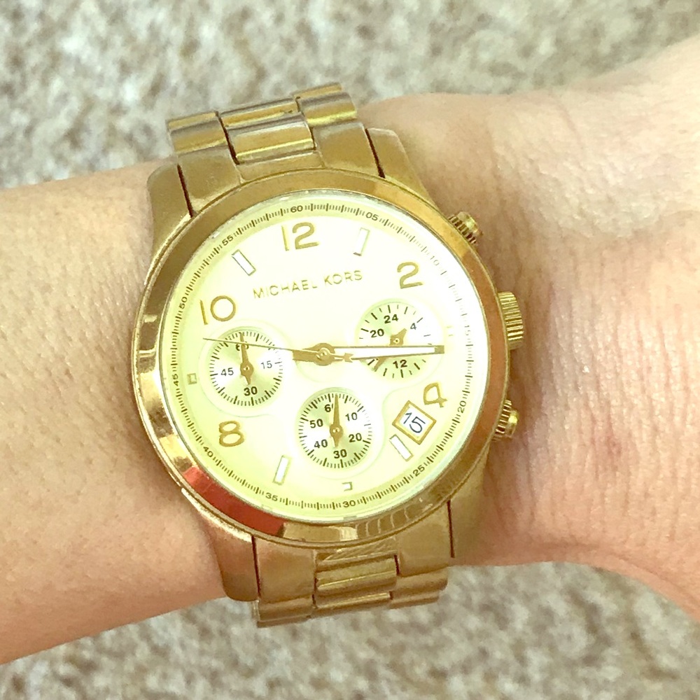 Gold colored Michael Kors watch